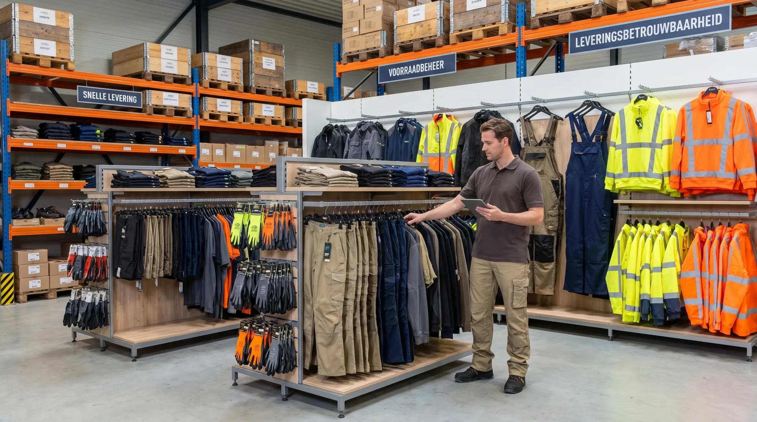 Werkkleding merken vergelijken op marge, voorraad en service - Main Image
